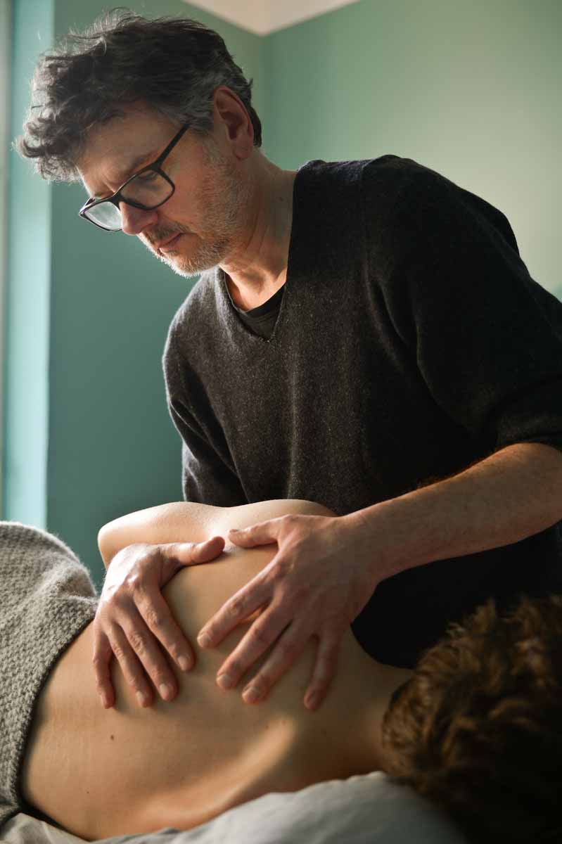 Behandlung des Schulterblatts